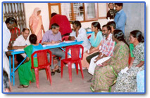 Pictures of SEEK Camp organized by CKF and Care and Share  registration, questionnaire being filled up.