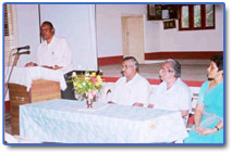 Diabetic Club of Mavelikkara � a community project of CKF, Prof George M Cherian, President addressing the meeting.