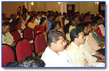 Audience around 90 transplant   patients attended   a glims of the audience 